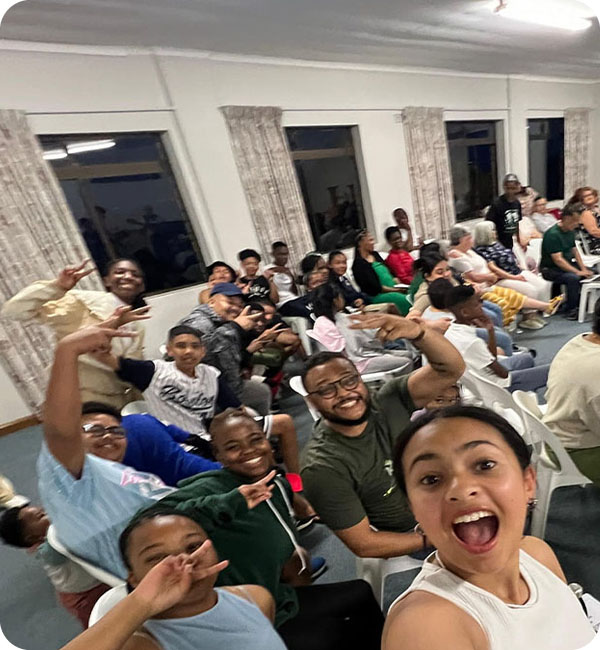 Joyful atmosphere at Church