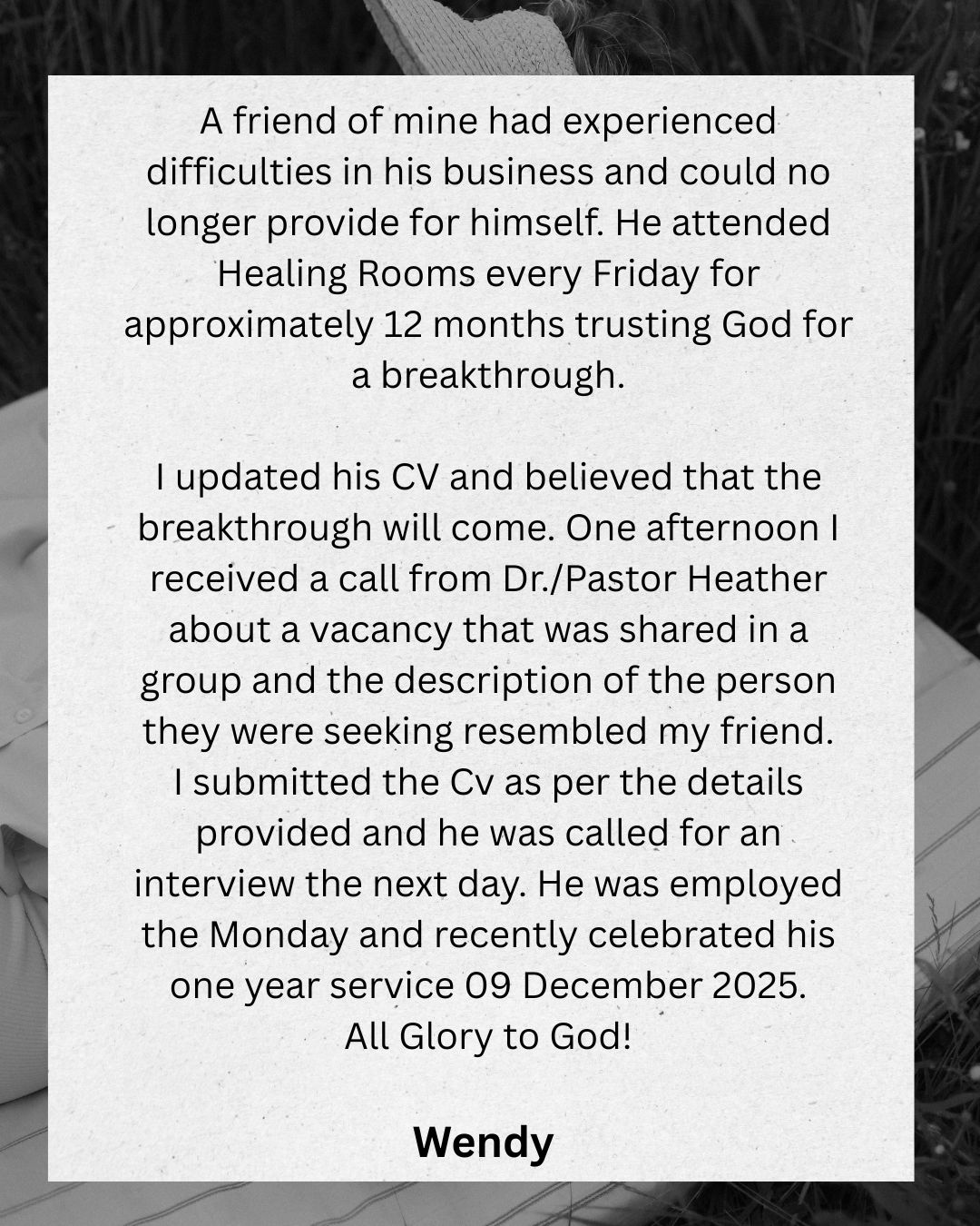 Testimony Healing Rooms